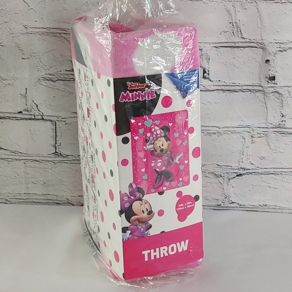 'MINNIE MOUSE' PLUSH THROW BLANKET "DISNEY" - Picture 15 of 16